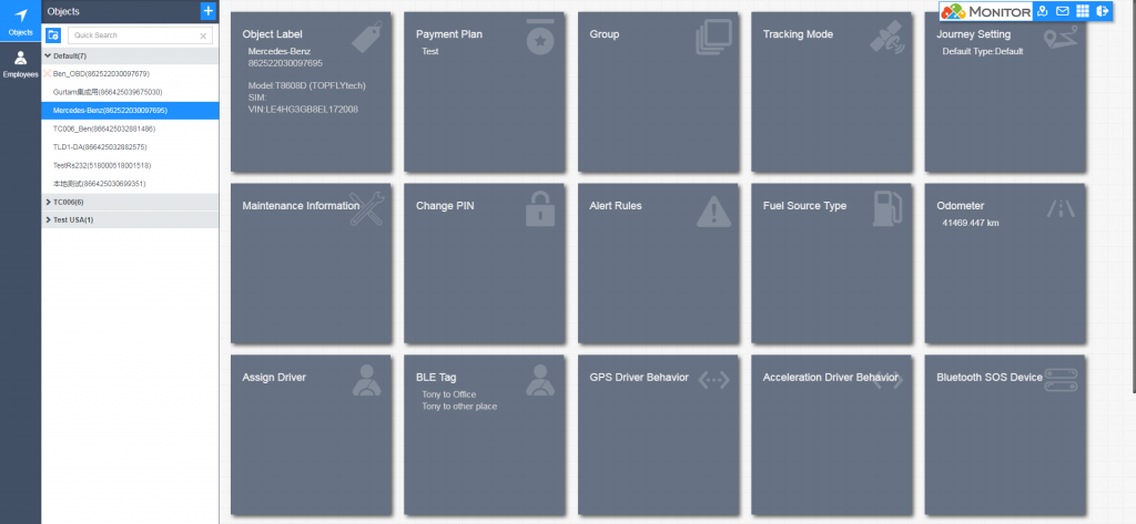 Object configuration – Monitor